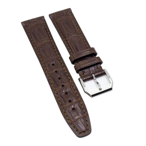 hermes crocodile watch strap|Leather strap 24 mm .